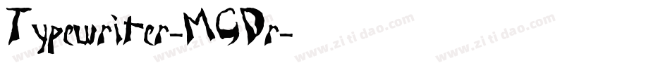 Typewriter-MGDr字体转换