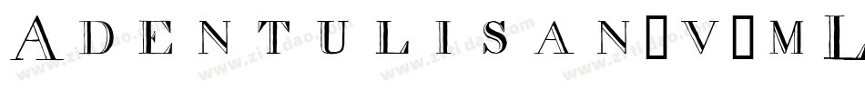Adentulisan-v7mL字体转换