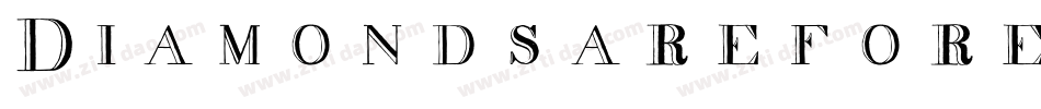 Diamondsareforever-KGg7字体转换
