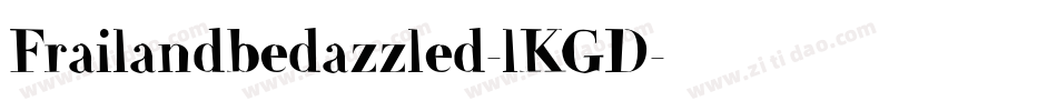 Frailandbedazzled-lKGD字体转换