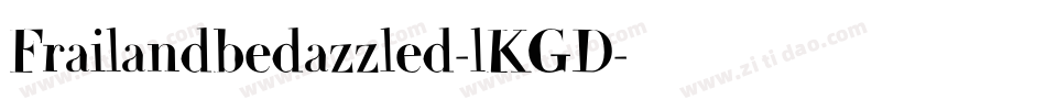 Frailandbedazzled-lKGD字体转换