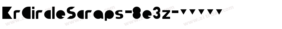 KrCircleScraps-8e3z字体转换