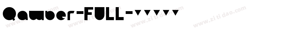Qawber-FULL字体转换