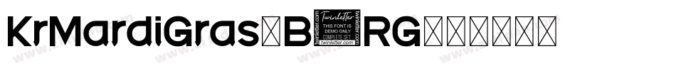 KrMardiGras-B0RG字体转换