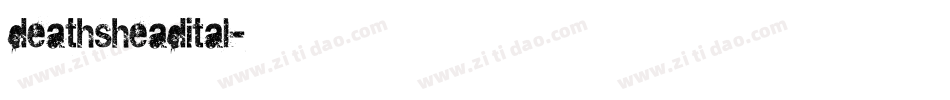 deathsheadital字体转换
