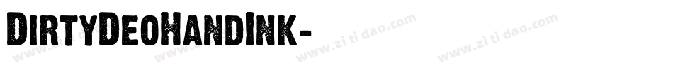 DirtyDeoHandInk字体转换