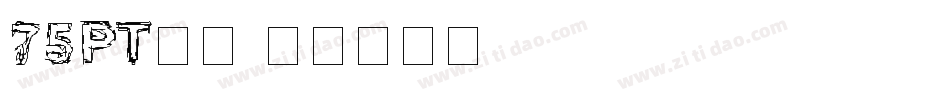 75pt宋体字体转换