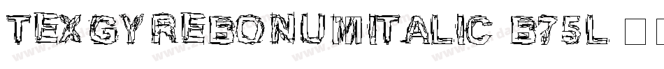 TexgyrebonumItalic-B75l字体转换