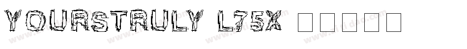 Yourstruly-l75X字体转换