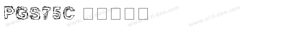 pgs75c字体转换