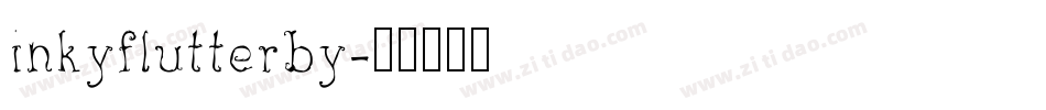 inkyflutterby字体转换
