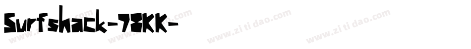Surfshack-78KK字体转换