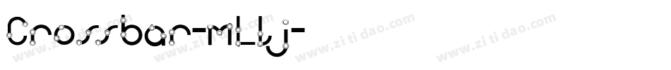 Crossbar-mLlj字体转换