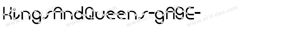 KingsAndQueens-gA9E字体转换