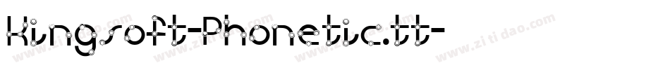 Kingsoft-Phonetic.tt字体转换