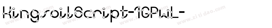 KingsoilScript-1GPwL字体转换