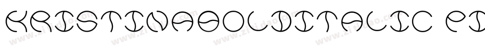 KristinaBoldItalic-PDXd字体转换