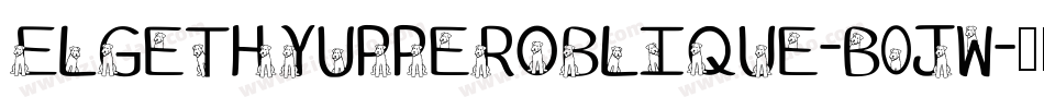 ElgethyUpperOblique-B0jw字体转换