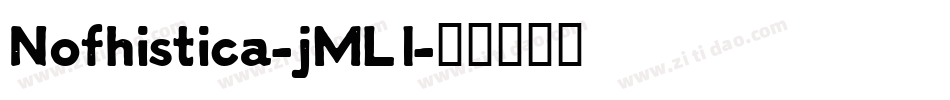 Nofhistica-jMLl字体转换