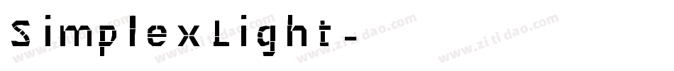 SimplexLight字体转换