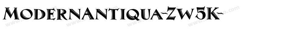 ModernAntiqua-Zw5K字体转换