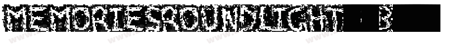 MemoriesRoundLight-45XB字体转换