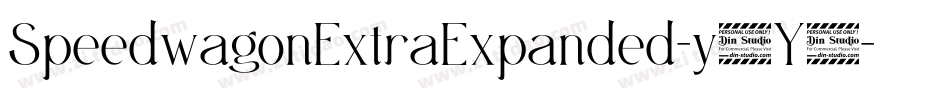 SpeedwagonExtraExpanded-y9Y5字体转换 SpeedwagonExtraExpanded-y9Y5字体转换