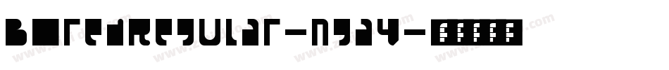 BoredRegular-nga4字体转换