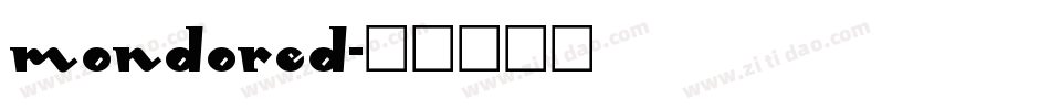 mondored字体转换