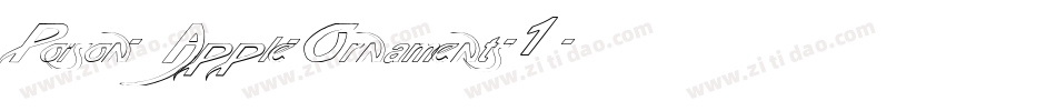Poison-Apple-Ornaments-1字体转换