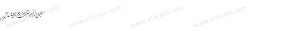 paulina字体转换