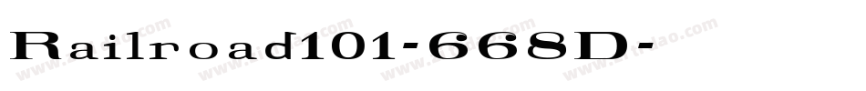 Railroad101-668D字体转换