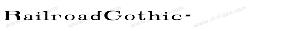 RailroadGothic字体转换