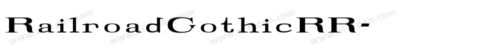 RailroadGothicRR字体转换