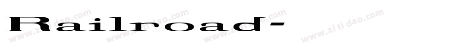 Railroad字体转换