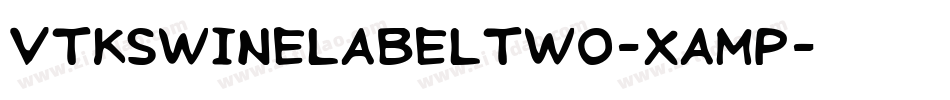 VtksWineLabelTwo-XAmP字体转换