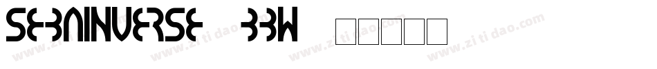 SebaInverse-4BBw4字体转换