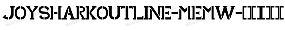 JoySharkOutline-Memw字体转换