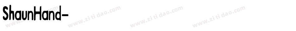 ShaunHand字体转换