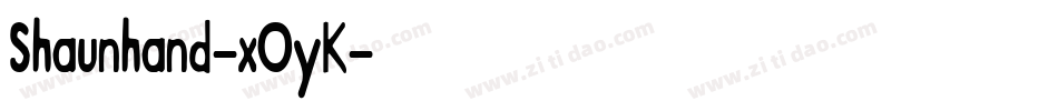 Shaunhand-xOyK字体转换