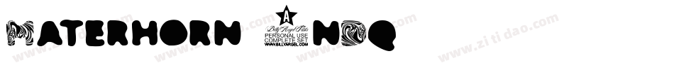 Materhorn-6nDq字体转换
