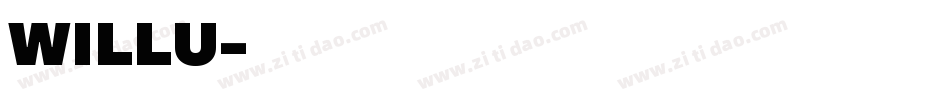 WILLU字体转换