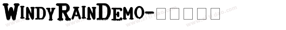 WindyRainDemo字体转换