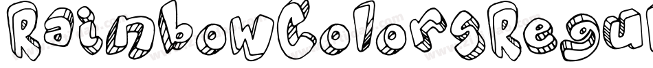 RainbowColorsRegular-yaq2字体转换