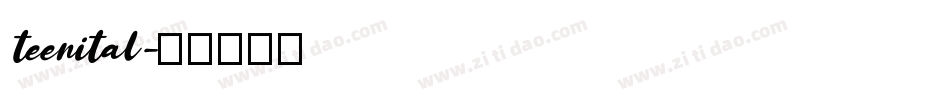 teenital字体转换