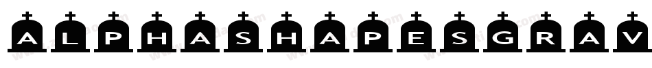 AlphashapesGravestones-RvEe字体转换