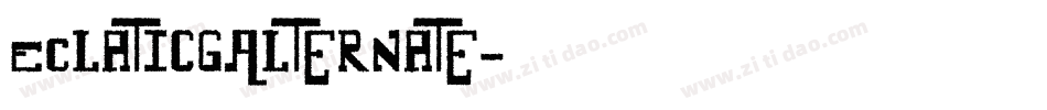 EclatICGAlternate字体转换