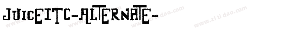 JuiceITC-Alternate字体转换