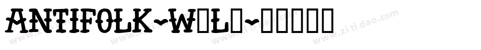 AntiFolk-w2l3字体转换