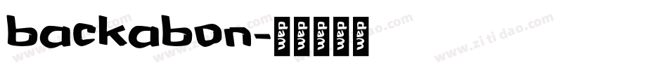 backabon字体转换